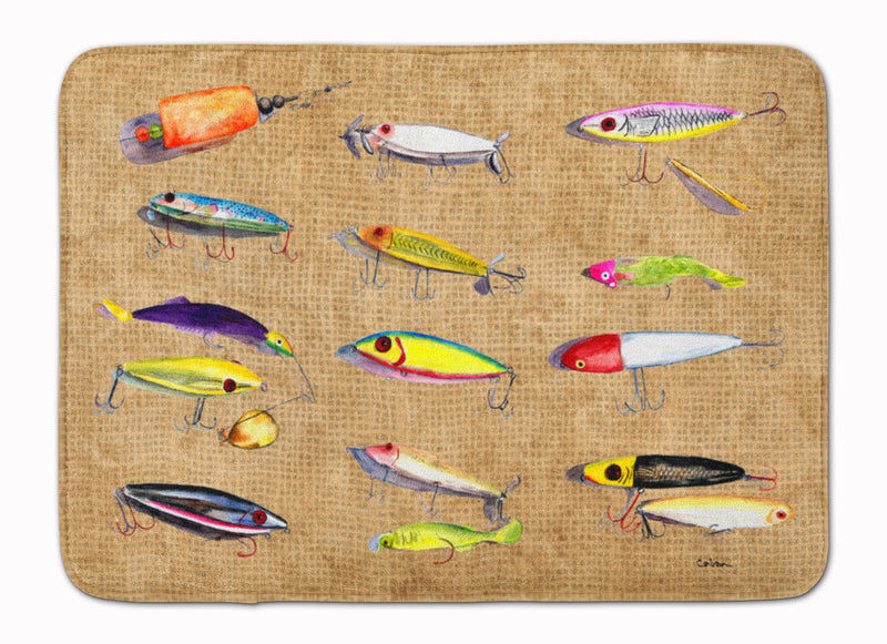 Fishing Lures Machine Washable Memory Foam Mat 8796RUG