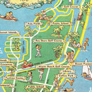 Vintage Map of Miami Beach, 1936