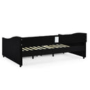 Upholstered Tufted Daybed With 2 Drawers, Waved Arms by HouseOfZazla