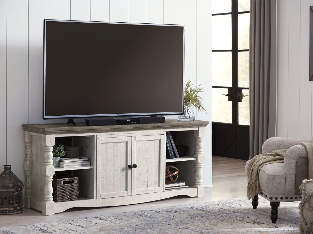 Havalance - Extra Large TV Stand - 2 Doors - Brown / Beige, photo 3 of 7