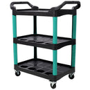 3 Tier Rolling Auto Detail Cart With Wheels