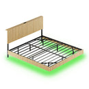 Floating Bedstead With Charging Station And LED Lights by HouseOfZazla