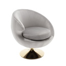 360 Degree Swivel Cuddle Barrel Accent Chairs, Round Armchairs with Wide Upholstered, Fluffy Fabric Chair for Living Room, Bedroom, Office, Waiting Rooms