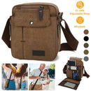 Unisex Crossbody Bags Canvas Phone Tablet PC Shoulder Bag Credit Card Key Messenger Purse