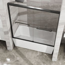 Goodyo - Double Sliding Bathtub Shower Door With Sgcc Clear Tempered Glass by HouseOfZazla