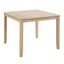 Modern 5-Piece Wooden Dining Table Set for 4 People in Light Oak