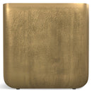 Bassett - Cast Aluminum Side Table - Brown by HouseOfZazla
