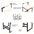 Elegant Bar Stool Set With Backrest And Footrest, Counter Height (Set of 2) by HouseOfZazla