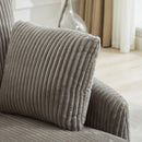 40.55"W Swivel Accent Chair with 2 Throw Pillows