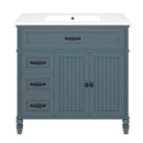 Bathroom Vanity With Sink, Freestanding Cabinet & Drawers