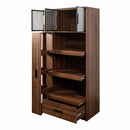 70.87" Tall Kitchen Pantry Cabinet with Multi-Tier Pull-Out Shelf by HouseOfZazla