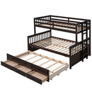 Bunk Bed With Twin Size Trundle And Drawers by HouseOfZazla