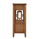 36" Farmhouse Pine Wood Console Table Entry Sofa Table with 4 Drawers & 1 Storage Shelf for Entryway Living Room Bedroom Hallway Kitchen (Brown)