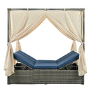 Adjustable Sun Bed With Curtain,High Comfort,With 3 Colors