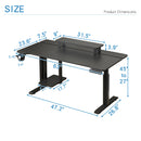 Polaris 63" Adjustable Height Desk