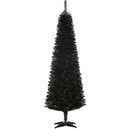 Slim Xmas Tree with Realistic Branch Tips and Plastic Stand