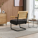 Accent Chair - Modern Industrial Slant Armchair with Metal Frame - Premium High Density Soft Single chair for Living Room Bedroom
