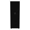 Armoire Organiser, Two Shelves, Rod, Double Door Cabinet Armoire
