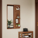 Wall Mounted Full Length Mirror With Shelf And Hook by HouseOfZazla