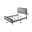 Jehoram Queen Bed Gray by HouseOfZazla