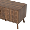 TV Stand With Drawers And Cable Management - Walnut by HouseOfZazla