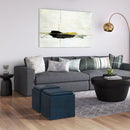 Rockwood - Upholstered Cube Storage Ottoman With Tray by Unique Piece Furniture