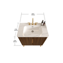 Etna 30"F Striped Bathroom Vanity by HouseOfZazla