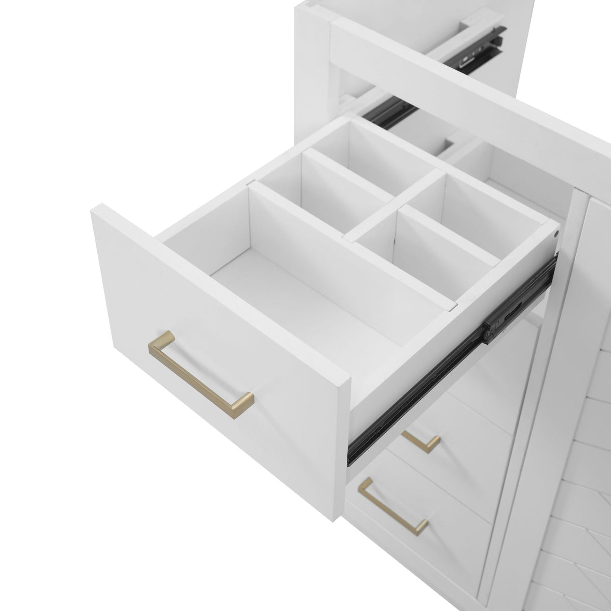 Retro Style Bathroom Vanity, 3 Drawers & Soft Closing Doors, photo 34 of 40