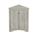 Triangle Bathroom Storage Cabinet With Adjustable Shelves, Freestanding Floor Cabinet For Home Kitchen by Unique Piece Furniture