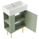 Bathroom Vanity, Combo Cabinet, Bathroom Storage Cabinet, Single Ceramic Sink by HouseOfZazla