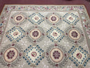 9x13 Needlepoint Carpet, French Design Rug, Hand-Knotted, Brand New Needlepoint Rug 9 x 13, English French European Style, Beige Floral
