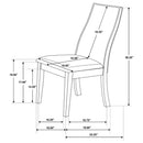 Spring Creek Upholstered Dining Chair Chocolate (Set of 2)