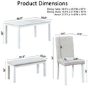 Dining Table Set With Crystal Decoration And Upholstered Chairs by Unique Piece Furniture
