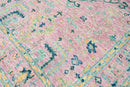 5x7 Pink LoomBloom Hand Knotted Transitional Patterned Oushak 100% Wool Oriental Area Rug