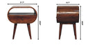 Large Chestnut Circular Bedside by HouseOfZazla