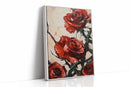 Crimson Roses with Thorns