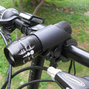 Bike Light Set: 2× Q5 LED Front Flashlights, 2 Mounts & 1 Rear Light