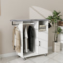 Ironing Cart with Rolling Ironing Board