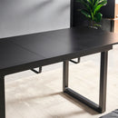 Square Extendable Dining Table With Metal Leg, Modern Space Saving Kitchen Table For Living Room by Unique Piece Furniture