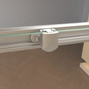 Frameless Single Sliding Shower Door With Handle