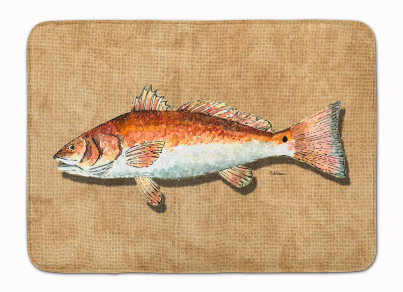 Red Fish Machine Washable Memory Foam Mat 8807RUG