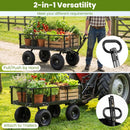 880 lbs Utility Wagon Flatbed with Removable Oxford Cloth Liner by LJGDeals