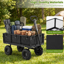 880 lbs Utility Wagon Flatbed with Removable Oxford Cloth Liner by LJGDeals