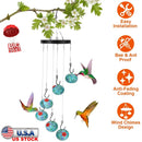 Wind Chimes Humming Bird Feeder Ant and Bee Proof Outdoor Hanging Hummingbird Feeder For Viewing Decoration For Garden Patio Yard Balcony by GBruno Store