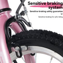 Fkznpj - 16" Sporty Kids Bike With Training Wheels And Stand Adjustable Saddle Suitable For Boys And Girls Aged 4 - 8 Years Tall Height 41 - 46" Available In A Variety Of Colors by HouseOfZazla