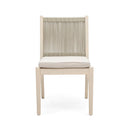 Cordoba Dining Chair Set of 2 - Comfortable Armless Beige Chairs by HouseOfZazla