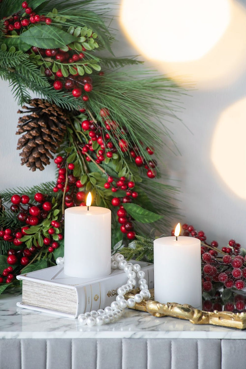 LED Candles With Wick And Remote Control Timer (Set of 2) - White, photo 7 of 9