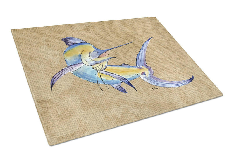 Blue Marlin Glass Cutting Boards – Durable, Decorative Kitchen Art Large