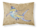 Blue Marlin Standard Pillowcases – Artistic Decorative Front, Crisp White Back