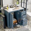 Bathroom Vanity With Sink, Storage Cabinet, Freestanding Set With 3 Drawers & Soft Closing Doors - Indigo by HouseOfZazla